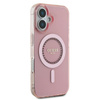 Guess IML Rhinestones MagSafe - Case for iPhone 16 Plus (Pink)