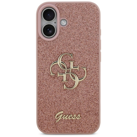 ETUI DO IPHONE 17 GUESS ORYGINALNE RÓŻOWE BROKATOWE ELEGANCKIE MODNE CASE