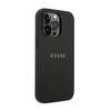 Guess Saffiano Metal Logo Stripes - iPhone 14 Pro Max Case (black)