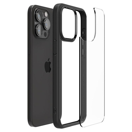 Spigen Ultra Hybrid - Coque pour iPhone 15 Pro Max (Noir mat)