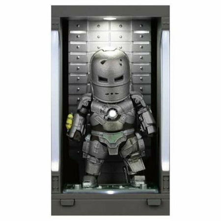 Avengres - Iron Man Mark I a páncélteremmel gyűjtői figura (ezüst)