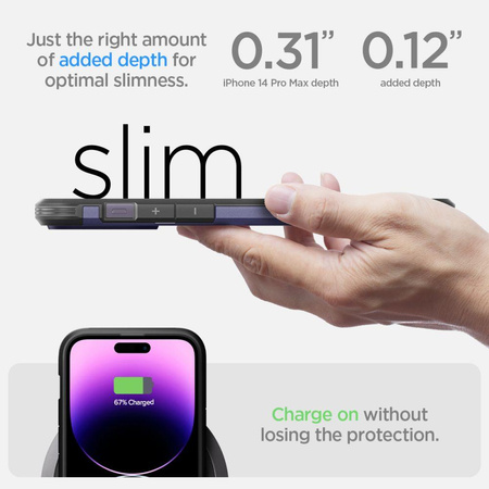 Spigen Tough Armor MagFit - MagSafe iPhone 14 Pro Case (purple)
