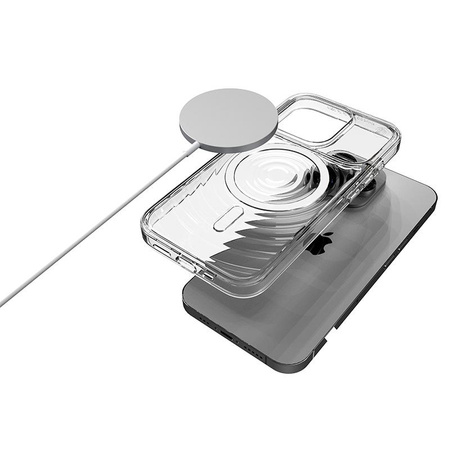 STM Reawaken Ripple MagSafe - Etui anti-stress pour iPhone 15 Pro Max (Clair)