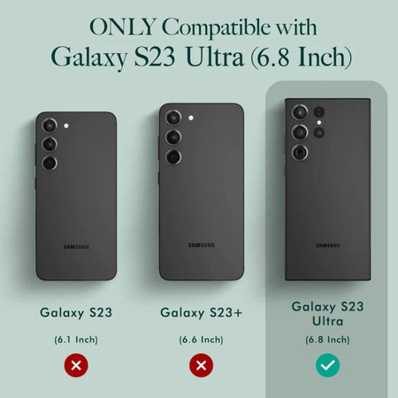 Rifle Paper Clear - pouzdro pro Samsung Galaxy S23 Ultra (vrba)