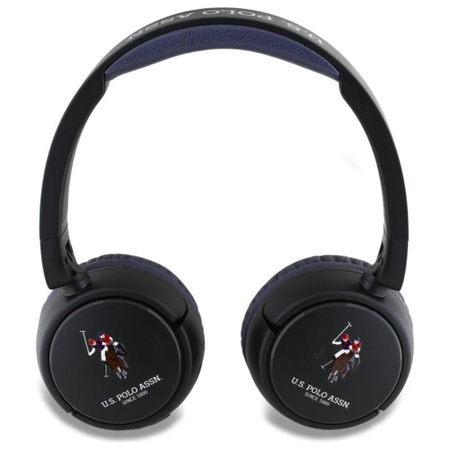 US Polo Assn DH Color Logo - Kabellose Over-Ear Bluetooth Kopfhörer V5.3 (marineblau)