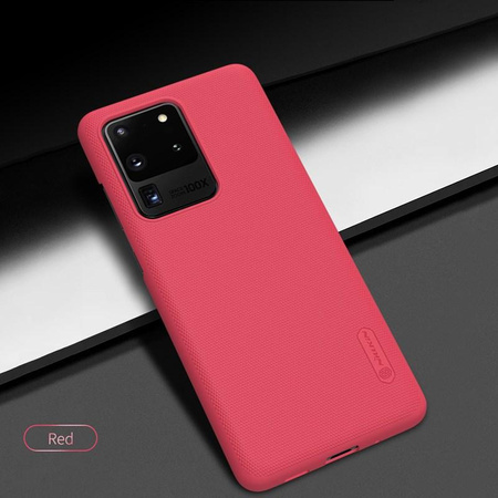 Nillkin Super Frosted Shield - Étui Samsung Galaxy S20 Ultra (Rouge vif)
