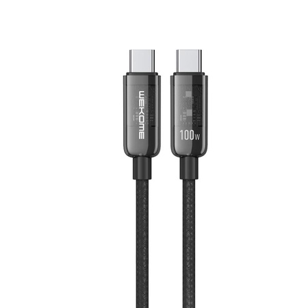 WEKOME WDC-193 Vanguard Series - Připojovací kabel USB-C na USB-C Super Fast Charging 100W 1 m (černý)