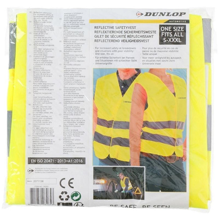Dunlop - Gilet réfléchissant taille universelle (Jaune)