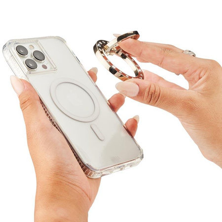 Magnetický stojánek na prsteny Case-Mate - MagSafe držák na prst s funkcí stojánku (Champagne Crystal)