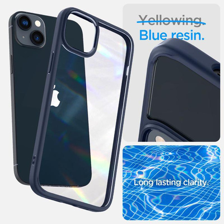 Spigen Ultra Hybrid - tok iPhone 14 készülékhez (sötétkék)
