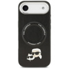 Etui do iPhone Air do MagSafe Karl Lagerfeld Oryginalne Czarne Skórzane