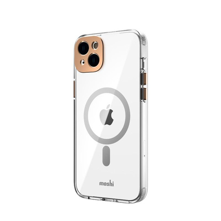 Moshi iGlaze MagSafe - Coque pour iPhone 14 Plus (Sunset Gold)