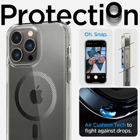 Spigen Ultra Hybrid MagSafe - étui pour iPhone 14 Pro (fibre de carbone)