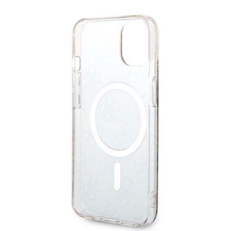 Guess Bundle Pack MagSafe 4G - MagSafe iPhone 14 Tasche + Ladegerät Set (braun/gold)