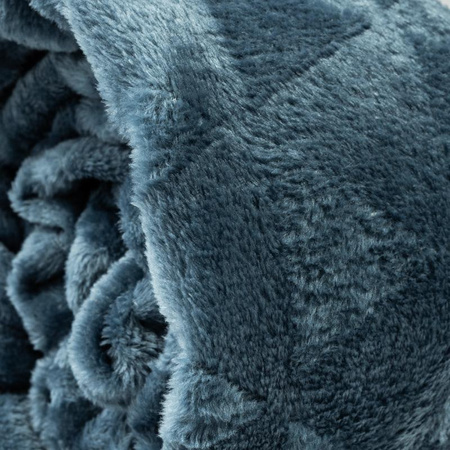Couverture 150x200cm (bleu marine) (motif 02)