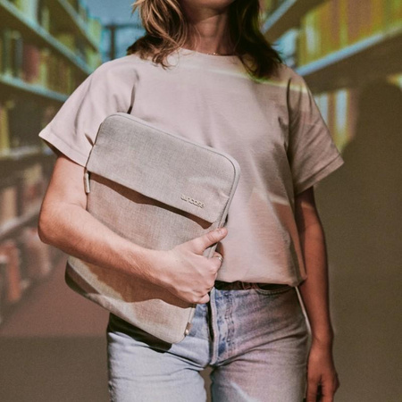 Incase Crosstown Sleeve s Woolenexem - kapesní obal na MacBook Pro 14" (M4/M3/M2/M1/2024-2021) (Limestone)