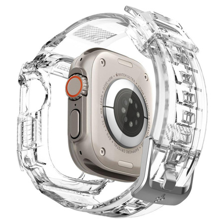 Spigen Rugged Armor Pro - Řemínek s pouzdrem pro Apple Watch Ultra 49 mm (Průhledný)