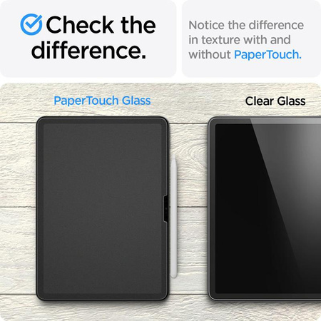 Spigen Paper Touch - gehärtetes Glas für iPad Air 11" M3 (2025) / M2 (2024) (Mattiert klar)