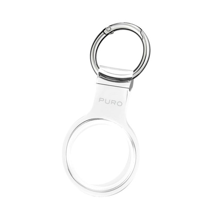 Etui PURO NUDE - Porte-clés en silicone pour Apple AirTag (transparent)