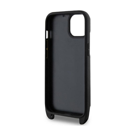 Karl Lagerfeld Crosssbody NFT Saffiano Karl & Choupette - iPhone 14 Plus Case (Black)