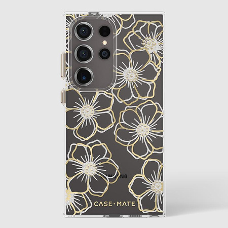 Case-Mate Floral Gems - Case for Samsung Galaxy S24 Ultra (Gold)