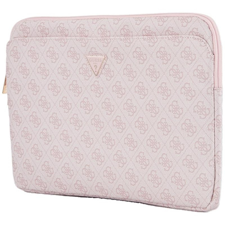 Guess 4G Zipper Pocket Triangle Logo Sleeve - 14" Notebook Case (pink)