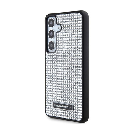 Karl Lagerfeld Rhinestone Metal Logo - Samsung Galaxy S24 Case (silver)