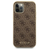 Kolekce Guess 4G - pouzdro pro iPhone 12 / iPhone 12 Pro (hnědé)
