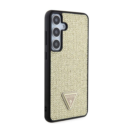 Guess Rhinestone Triangle - Samsung Galaxy S24+ Case (Gold)