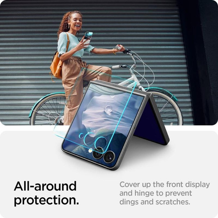 SZKŁO HARTOWANE NA EKRAN DO GALAXY Z FLIP 7, Spigen, Ochronne, 2 szt.