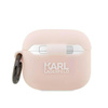 Karl Lagerfeld Silikon NFT Choupette Kopf 3D - AirPods 3 Hülle (rosa)