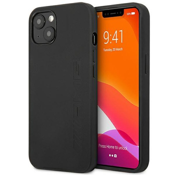 AMG Leather Hot Stamped - Étui pour iPhone 14 (noir)