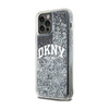 DKNY Liquid Glitter Big Logo - Hülle für iPhone 12 / iPhone 12 Pro (schwarz)