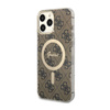 Guess 4G MagSafe - Étui pour iPhone 13 Pro Max (Marron)