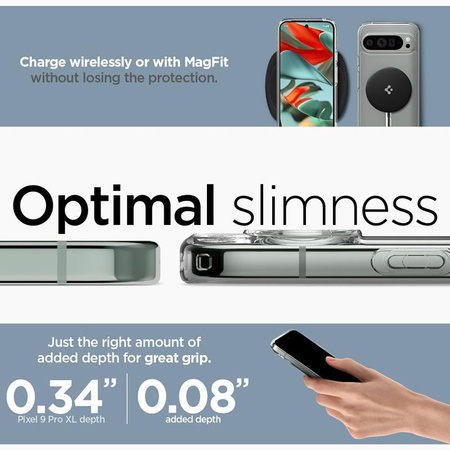 Spigen Ultra Hybrid OneTap Ring MagSafe - Étui pour Google Pixel 9 Pro XL (Blanc)