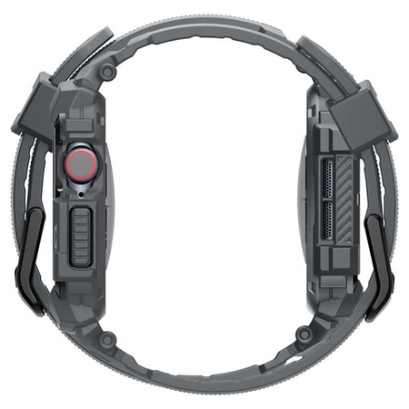 Spigen Rugged Armor Pro - Armband mit Hülle für Apple Watch 10 46 mm (Dunkelgrau)