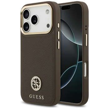 ETUI DO IPHONE 17 PRO do MAGSAFE GUESS ORYGINALNE BRĄZOWE ELEGANCKIE MODNE