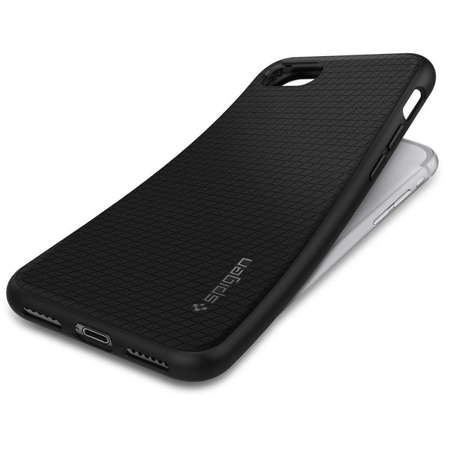 Spigen Liquid Air - tok iPhone SE 2022 / SE 2020 / 8 / 7 (Fekete)