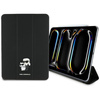 Karl Lagerfeld Book Cover Saffiano Magnetic Karl & Choupette - iPad Pro 11" M4 Case (2024) (noir)