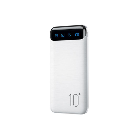 WEKOME WP-161 - Power bank 10000 mAh Super Charging 2xUSB-A LED (White)