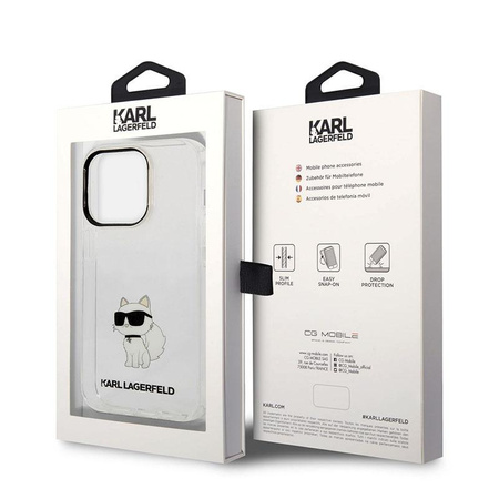 Karl Lagerfeld IML NFT Choupette - iPhone 14 Pro Tasche (Transparent)