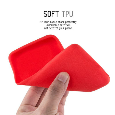 Crong Soft Skin Hülle - Huawei P30 Gehäuse (rot)