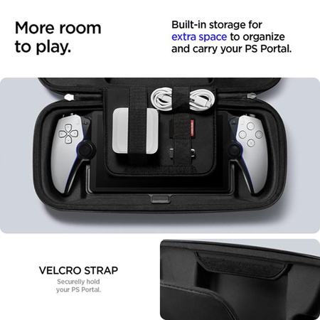 Spigen Rugged Armor Pro - pouzdro pro Sony PlayStation Portal (černé)