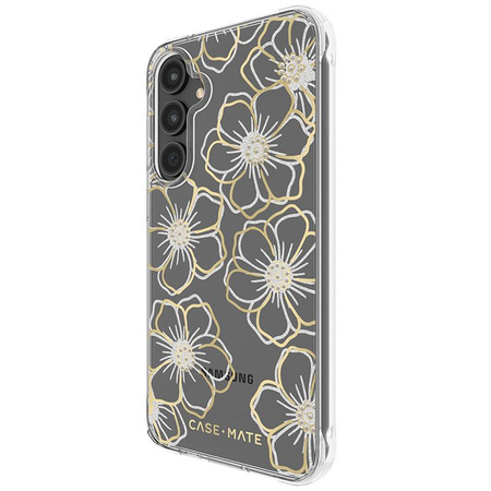 Case-Mate Floral Gems - pouzdro pro Samsung Galaxy S23 FE 5G (zlaté)