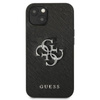 Guess Saffiano 4G Big Silver Logo - iPhone 13 tok (fekete)