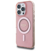 Pouzdro Guess IML Rhinestones MagSafe - iPhone 16 Pro Max (růžové)