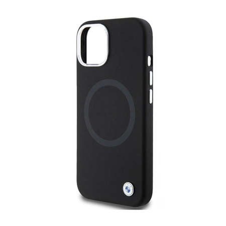 BMW Signature Liquid Silicone MagSafe - pouzdro pro iPhone 15 (černé)
