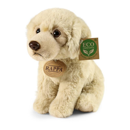 Rappa - Plush Realistic Sitting Labrador Retriever Dog 23 cm Eco-Friendly Soft Collection