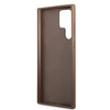 Guess 4G Metal Gold Logo - Étui Samsung Galaxy S22 Ultra (marron)