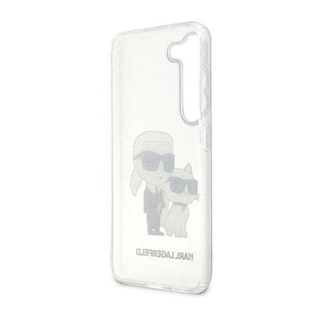 Karl Lagerfeld IML Glitter NFT Karl & Choupette - Etui Samsung Galaxy S23+ (przezroczysty)
